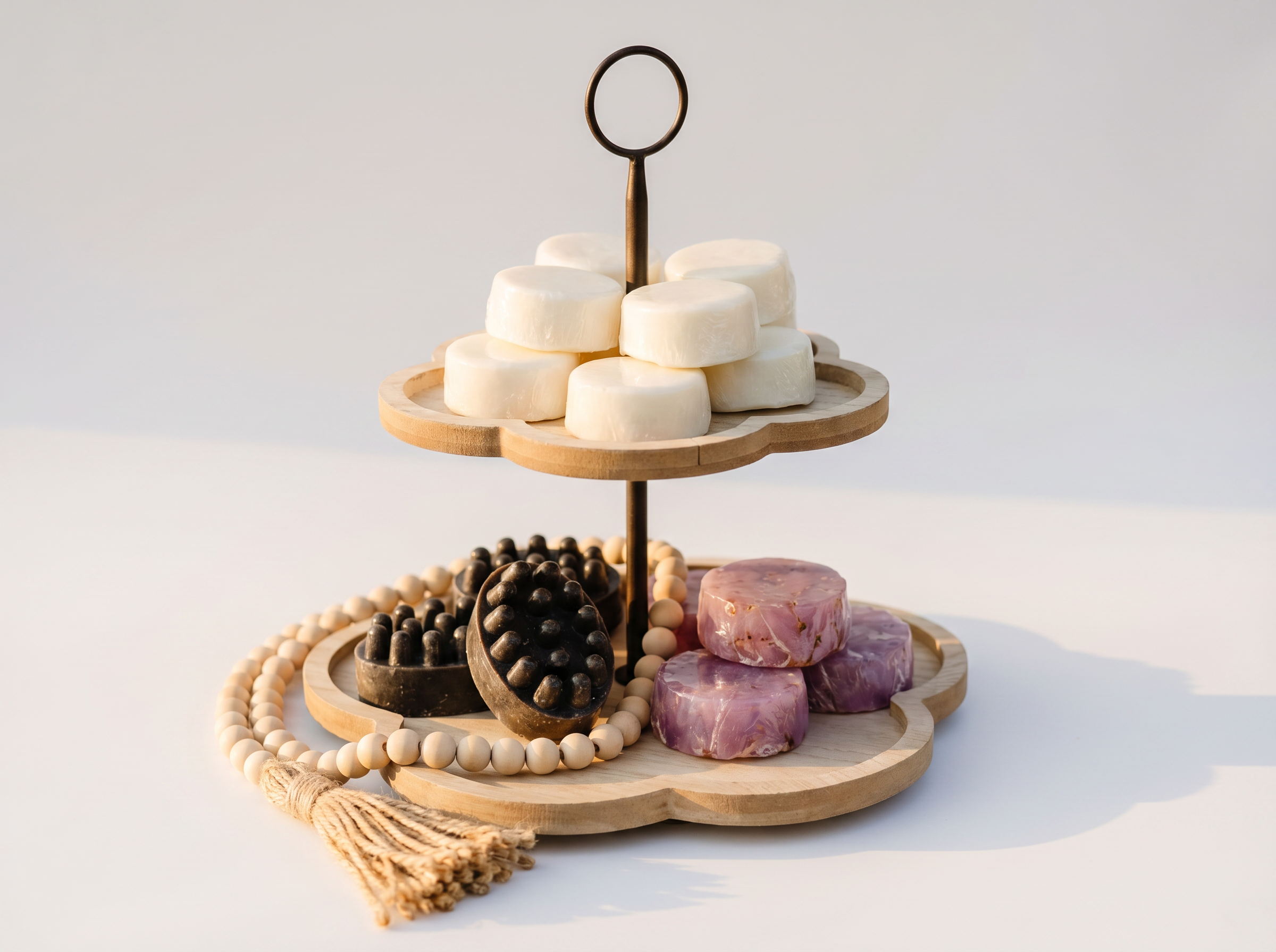 Colección de jabones Flor de Rita en exhibición